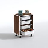 Kenzlife sepetli mutfak dolabı ruberu cvz 062x45x30 banyo oyuncak çamaşır beyaz 4 lü sepet