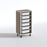 Kenzlife sepetli mutfak dolabı ruberu crd 086x45x30 banyo oyuncak çamaşır beyaz 6 lı sepet