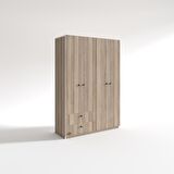 Kenzlife gardırop 4 kapılı kapaklı 2 çekmeceli hüsnüyusuf crd 173*120*42 gardolap dolap ofis