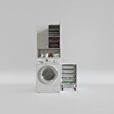 Kenzlife çamaşır makinesi dolabı sinemsepet byz 05 li banyo arkalıksız kurutma bulaşık
