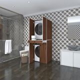 Kenzlife çamaşır-kurutma makinesi dolabı el kindi cvz 187*070*60 çekmeceli kapaklı banyo
