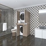 Kenzlife çamaşır-kurutma makinesi dolabı el kindi crd 187*070*60 çekmeceli kapaklı banyo