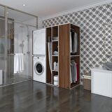 Kenzlife çamaşır-kurutma makinesi dolabı ve giysi dolabı kazvini sağ cvz 180*160*60  banyo
