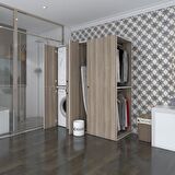 Kenzlife çamaşır-kurutma makinesi dolabı ve giysi dolabı bistami sağ crd 180*160*60  banyo
