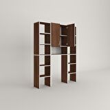 Kenzlife çamaşır makinesi dolabı sinemmaksduble cvz 180*126*30 banyo kapaklı arkalıklı raflı