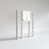 Kenzlife çamaşır makinesi dolabı veronikamaksdublemdf byz 180*096*20 % 100 MDF full Mdf banyo arkalıksız raflı