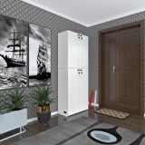 Kenzlife ayakkabılık ayakkabı dolabı kilitli be real byz 180*70*32 kapaklı arkalıklı ofis dolabı iki bölme