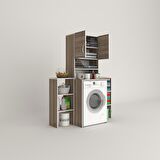Kenzlife çamaşır makinesi dolabı hayzummaks crd 180*096*55 banyo kiler çift kapaklı arkalıklı