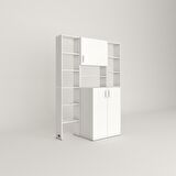 Kenzlife çamaşır makinesi dolabı kasparovmaksduble byz 180*126*55-20 banyo kapaklı arkalıksız