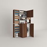 Kenzlife çamaşır makinesi dolabı kasparovmaksduble cvz 180*126*55-20 banyo kapaklı arkalıksız