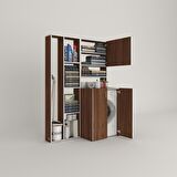 Kenzlife çamaşır makinesi dolabı kasparovsüpürge cvz 180*126*55-20 banyo kapaklı arkalıksız
