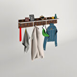 Kenzlife elbise askılığı karayemiş3 cvz 26*114*12 vestiyer portmanto askı askılık 12 adet askı