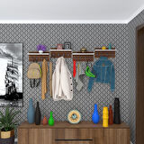 Kenzlife elbise askılığı karayemiş4 cvz 26*152*12 vestiyer portmanto askı askılık 16 adet askı
