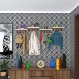 Kenzlife elbise askılığı karayemiş4 crd 26*152*12 vestiyer portmanto askı askılık 16 adet askı