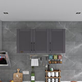 Kenzlife hazır mutfak dolabı limon60 gri mod2 60*120*32 mebran kapak suntalam gövde