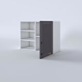 Kenzlife hazır mutfak dolabı roka60 gri mod2 60*080*32 mebran kapak suntalam gövde