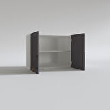 Kenzlife hazır mutfak dolabı kıvırcık60 gri mod2 60*080*32 mebran kapak suntalam gövde