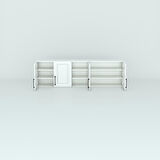 Kenzlife hazır mutfak dolabı fasulye90 byz mod1 90*200*32 mebran kapak suntalam gövde