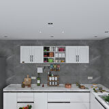 Kenzlife hazır mutfak dolabı bulgur60 byz mod1 60*240*32 mebran kapak suntalam gövde