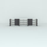 Kenzlife hazır mutfak dolabı bulgur90 gri mod2 90*240*32 mebran kapak suntalam gövde