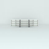 Kenzlife hazır mutfak dolabı mercimek90 gri mod2 90*240*32 mebran kapak suntalam gövde