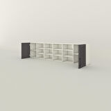 Kenzlife hazır mutfak dolabı kavun60 gri mod2 60*240*32 mebran kapak suntalam gövde