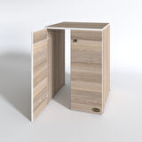 Kenzlife çamaşır&kurutma makinesi dolabı büyük boy kapaklı lubmila crd 100*80*70 banyo ofis kapaklı arkalıksız