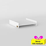 Kenzlife çamaşır&kurutma makinesi dolabı hedeon byz 015*80*70 banyo aparatı arkalıksız büyük boy xlarge + tekli duvar rafı hediyeli