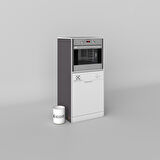 Kenzlife ankastre fırın&bulaşık makinesi dolabı botan gri 150*70*60 çamaşır makinesi 