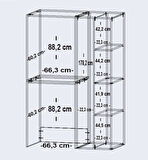 Kenzlife membran çamaşır kurutma makinesi dolabı yaromira llabyz panjur 180*120*64 mebran kapak suntalam gövde