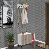 Kenzlife ayakkabılık cimcime3 crdbyz 53*060*32 kapaklı 3 raflı 9 çift ayakkabı kapasitesi