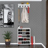 Kenzlife ayakkabılık cimcime5 gribyz 83*060*32 kapaklı 5 raflı 15 çift ayakkabı kapasitesi