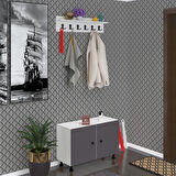 Kenzlife ayakkabılık galoş3 gribyz 53*080*32 kapaklı 3 raflı 12 çift ayakkabı kapasitesi