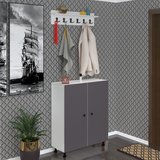 Kenzlife portmanto ayakkabılık ve askılık tomak6 gribyz 98*100*32 otuz çift ayakkabı kapasitesi
