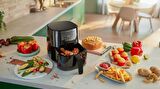 Airfryer L Yeni Nesil Geniş Hazneli Yağsız Hava Fritözü + Ekmek Kızartma Makinesi Hediye