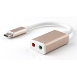 Type C To 3.5mm Aux Mikrofon Kulaklık  Cevirici Ses Kartı