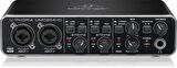 Behringer UMC204HD Audiophile 2x4, 24-Bit/192 kHz USB Audio/MIDI Arabirimi, Midas Mic Preamplifikatörleri ile