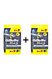 Gillette Blue 3 Comfort Slalom Tıraş Bıçagı 8 x 2 16 Adet Yeni Ürün