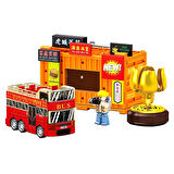 Sembo Block Hong Kong Street Scene BK.5 Şehir Turu 281 Parça yapı blokları Lego ile uyumlu (714524)