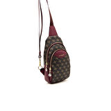 Silver Polo  Kadın Bel Çantası 959-43672 SILVER POLO FREEBAG M178 KAHVE SARI-MAT BORDO