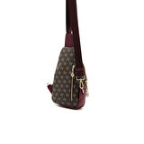 Silver Polo  Kadın Bel Çantası 959-43672 SILVER POLO FREEBAG M178 KAHVE SARI-MAT BORDO
