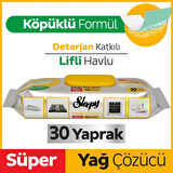 YAĞ ÇÖZÜCÜ DETERJAN KATKILI YÜZEY TEMİZLİK HAVLUSU 30 YAPRAK SLEEPY