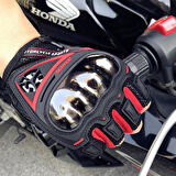 Scoyco MC44D Yarım Korumalı Motosiklet Eldiveni Kırmızı
