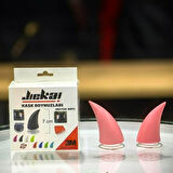 Motosiklet Kask Boynuzu Büyük Boy (7cm) Pembe