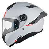 MT Targo S  FF106B Solid A0 Matt Pearl White Full Face Motosiklet Kaskı