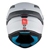 MT Targo S  FF106B Solid A0 Matt Pearl White Full Face Motosiklet Kaskı