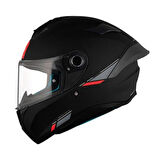 MT Targo S  FF106B Solid A1 Matt Black Full Face Motosiklet Kaskı