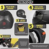 Beon B700 Dragon Çene Açılır Vizörlü Kask