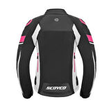Scoyco JK152W 4 Mevsim Kadın Motosiklet Montu Pembe