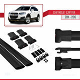 Chevrolet Captiva 2011-2015 Arası ile Uyumlu FLY Model Ara Atkı Tavan Barı Siyah 2 Adet